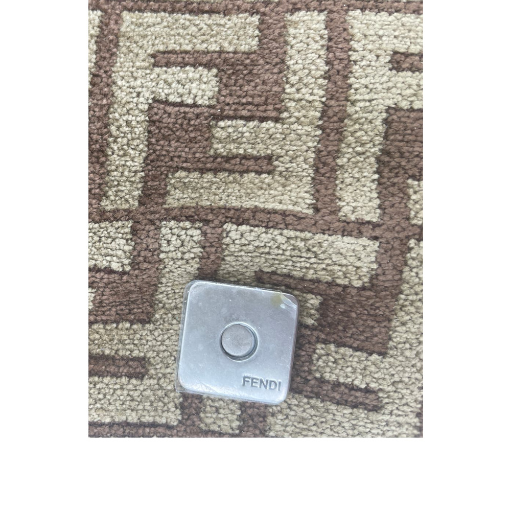 $3100 NEW Fendi Baguette Chain Midi FF jacquard logo fabric bag purse NWT - Picture 13 of 16